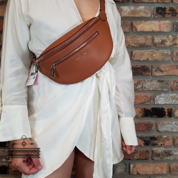 kate spade Accessories - AUTHENTIC Kate Spade New York Leila Leather Belt Bag Fanny Pack in Warm Ginger